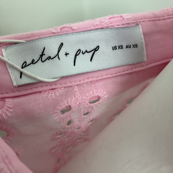 Petal & Pup Pink Janelle Eyelet Top XS NEW - Picture 12 of 12